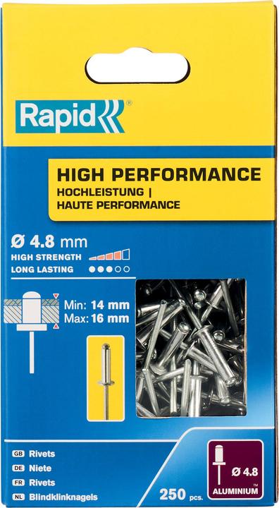 Produktbild Rapid Universal Blindniete Ø 4,8 x 20 mm