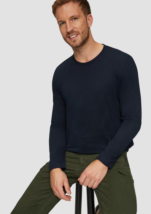 Produktbild s.Oliver T-Shirt Softes Langarmshirt aus Baumwolljersey (XXL)