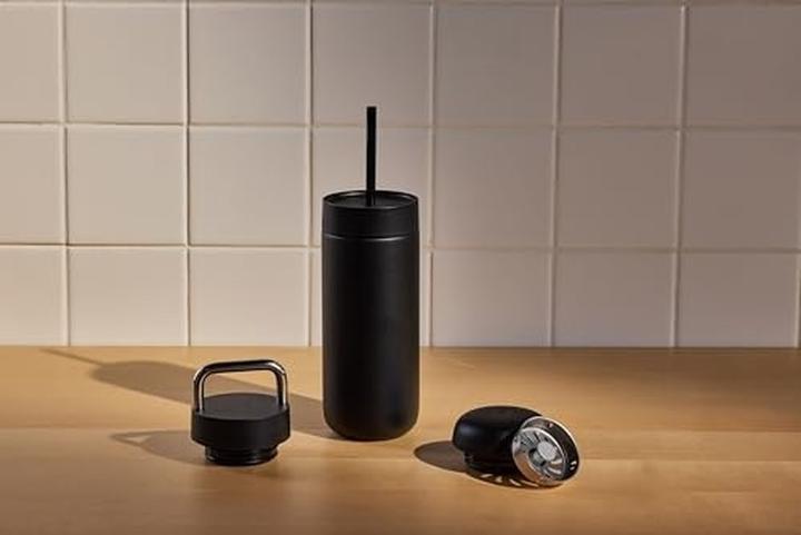 Produktbild Fellow Carter Thermobecher-Set + 3 Deckel mattschwarz 473 ml (0.47 l)