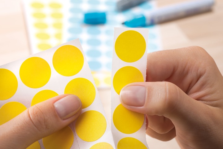 Actual product image Herma Marking points