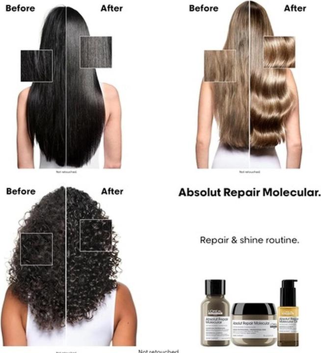 Produktbild L'Oréal Professionnel L'OrÃ©al Professionnel - Absolut Repair Molecular Bi-Phase Oil for Damaged Hair - Volume: 90 ml (90 ml)