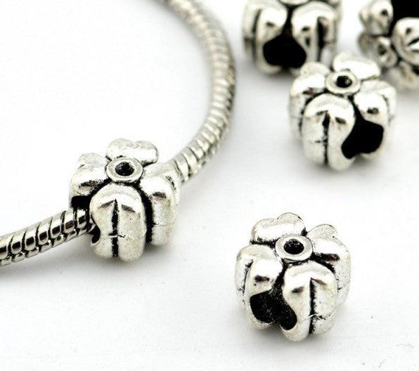 Immagine prodotto Hermex Cloverleaf Lucky Charm Bead - Argento (Lega di zinco)