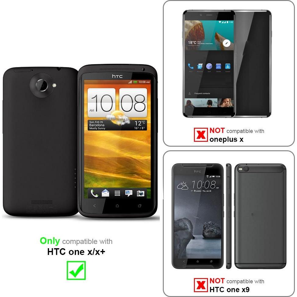 Thumbnail - Cadorabo Universale Schutzhülle für HTC ONE X / X+ Tasche mit Gürtelclip (HTC One X), Smartphone Hülle, Schwarz