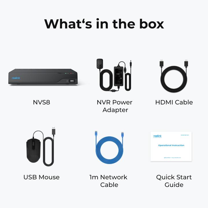 Produktbild Reolink NVS8 (Netzwerk Videorecorder (NVR))