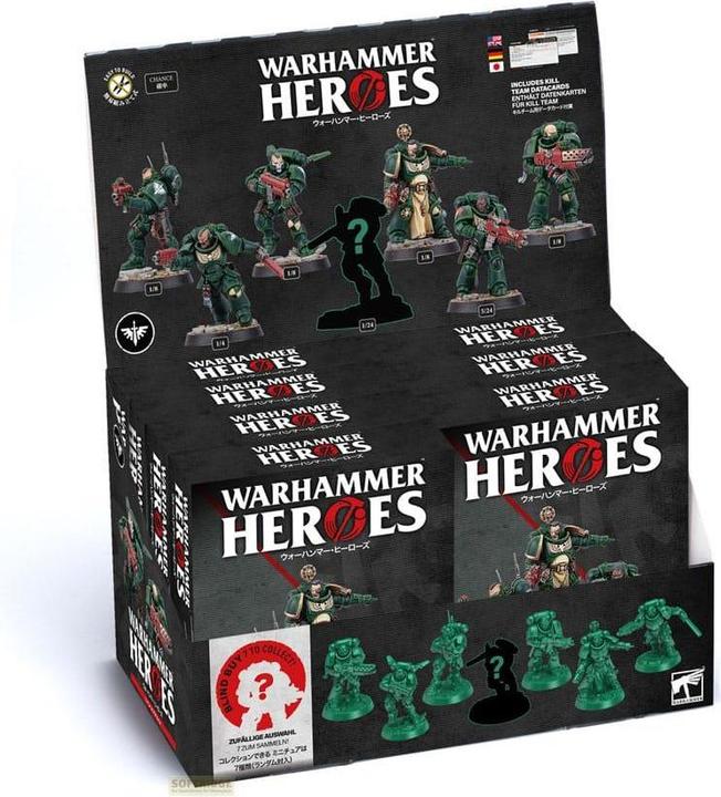 Games Workshop Warhammer Heroes Miniatures Dark Angels Display (8) (Plastic)
