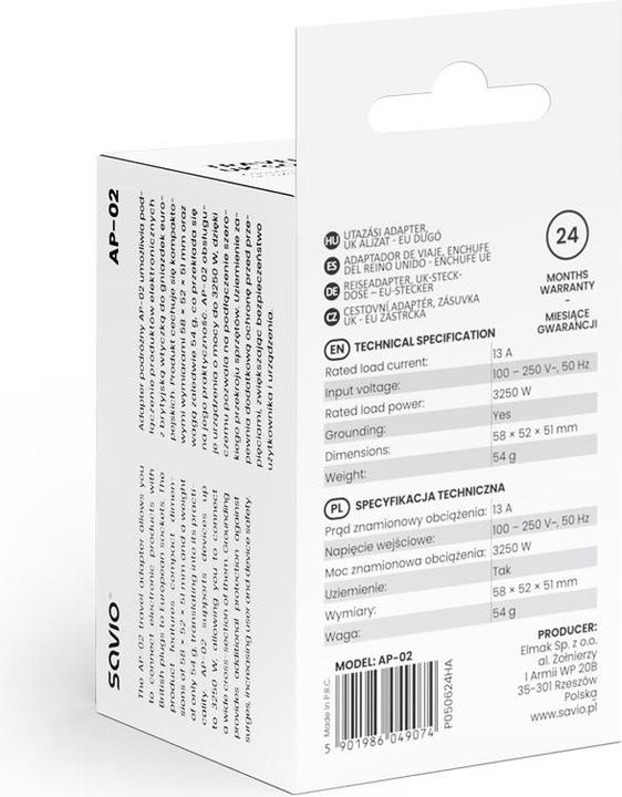 Immagine prodotto Savio AP-02