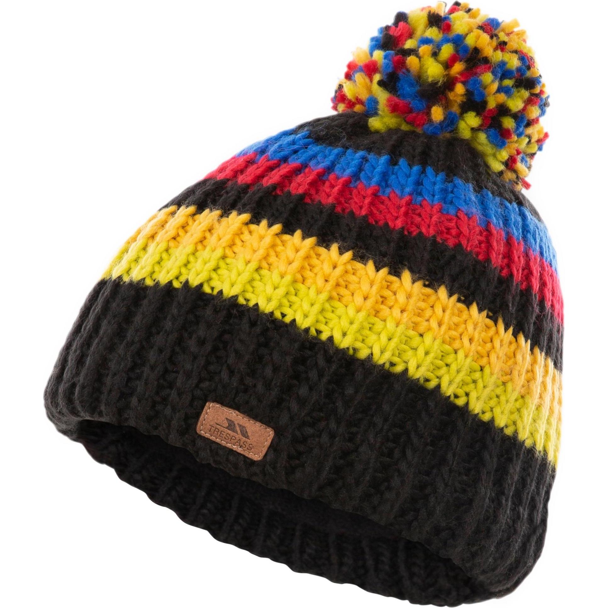 Trespass, Jungen, Mütze, RHETT Kinder Pommelmütze, Schwarz