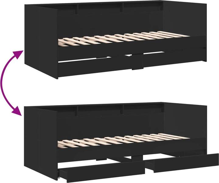 Immagine prodotto vidaXL Letto da giorno in rovere Artisan Materiale a base di legno rovere Artisan 100 x 200 cm (100 x 200 cm)