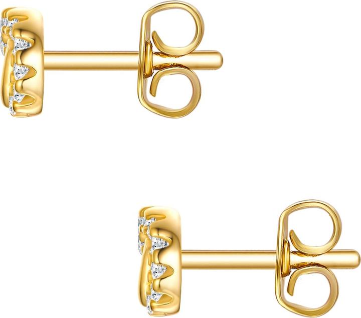 Actual product image Rafaela Donata Ladies Circles Sterling Silver Cubic Zirconia Yellow Gold - 33758 (Sterling Silver)