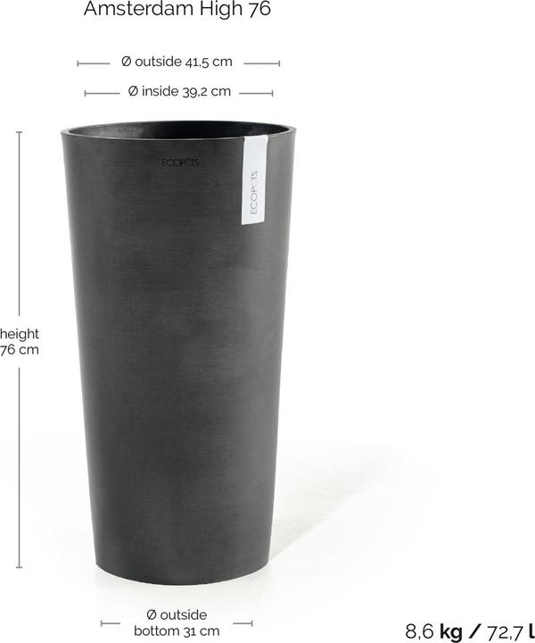 Immagine prodotto Ecopots Amsterdam High (41 x 76 cm)