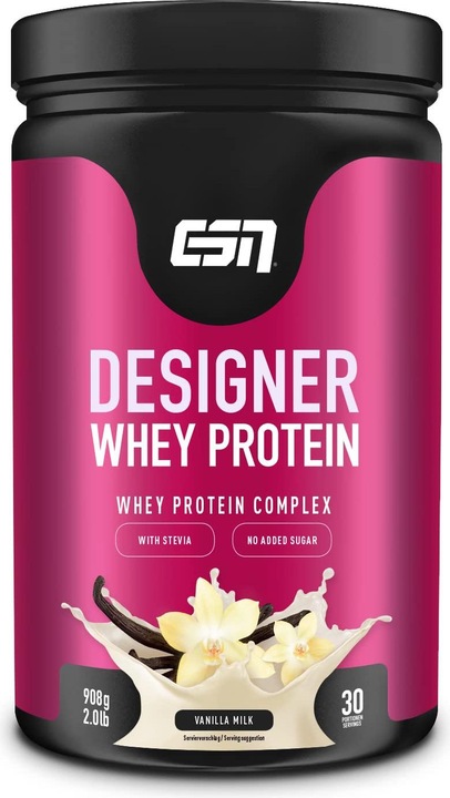 ESN Designer Whey Protein (Vanille, Lait, 30 pcs, 908 g)