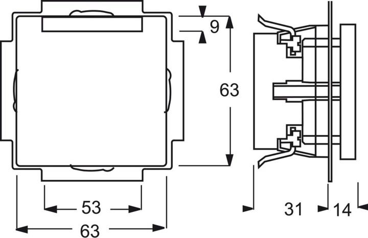 Actual product image Busch-Jaeger SCHUKO® socket outlet insert with 2CKA002011A3802