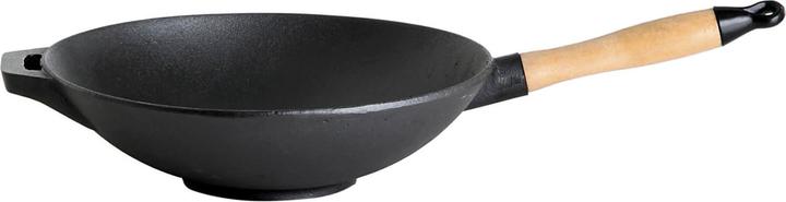 Image du produit Paella World Wok en fonte avec poignée en bois Ø 30 cm (30 cm, Wok, Fonte)