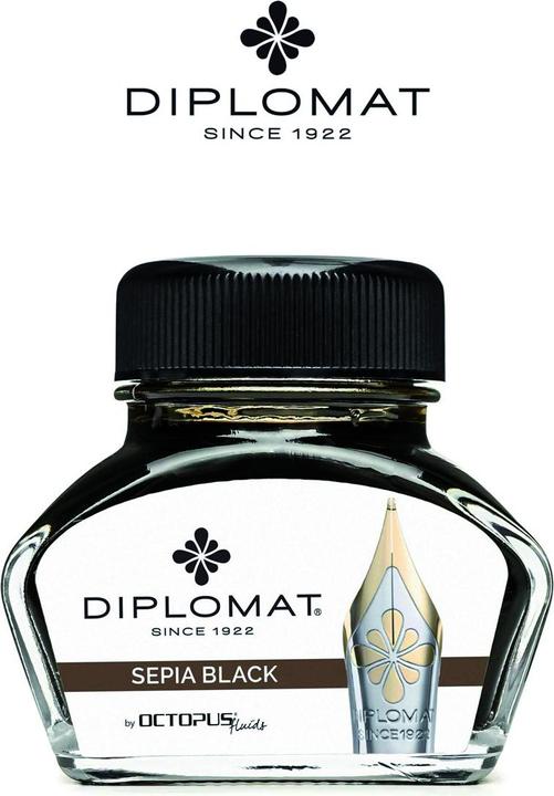 Immagine prodotto Diplomat Inchiostro in vetro nero di seppia 30ml (Nero)
