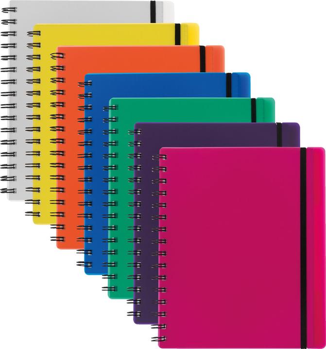 Produktbild Kolma Notizbuch Easy A5 kariert berry (A5, Kariert, Harter Einband)