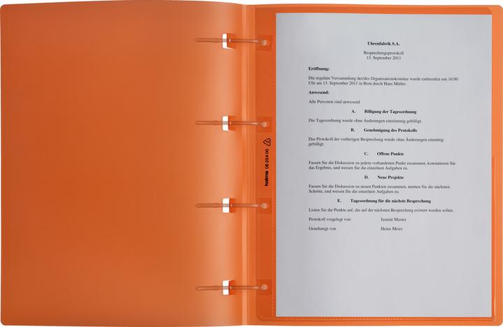 Produktbild Kolma Schnellhefter Easy A4 XL 4 Heftstifte orange (A4)