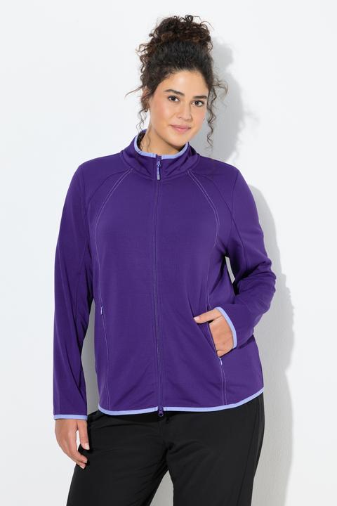 Produktbild Ulla Popken Funktions-Sweatjacke, Stehkragen, Langarm, recycelt (46, 48)