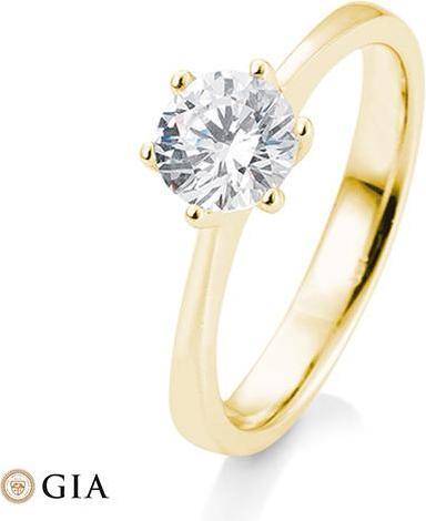Actual product image Breuning 6 prong set 0.80-1.50 ct. (49, 585/14 K Gold)
