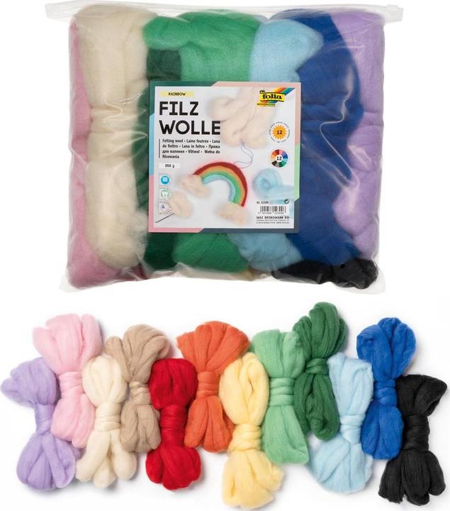 Produktbild Folia Filzwolle Rainbow (350 m)