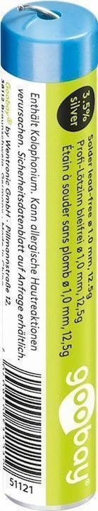 Goobay Profi-Lötzinn bleifrei, ø 1,0 mm, 12,5 g (Lötzinn)