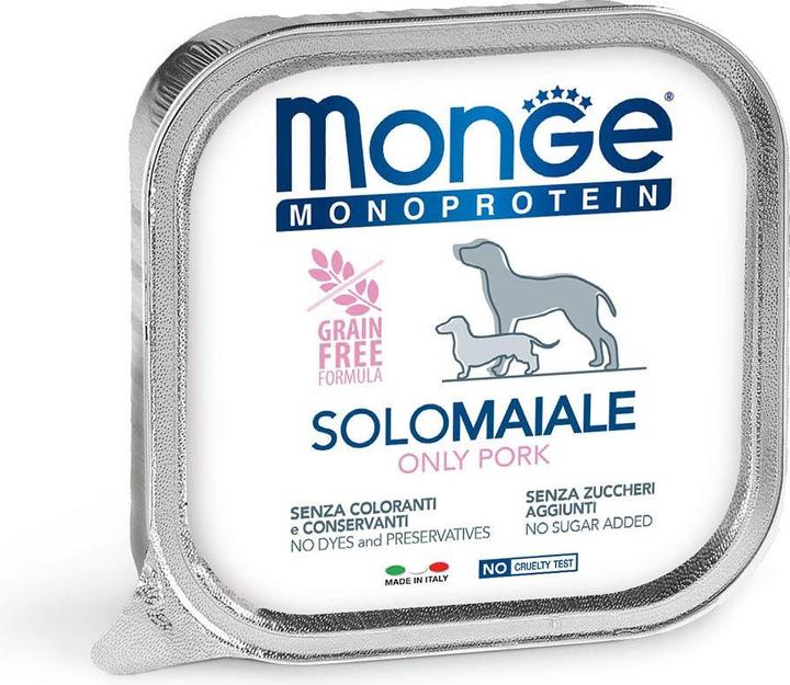Actual product image Monge Monoprotein SOLO Dog, Pork (Adult, 1 pcs., 150 g)