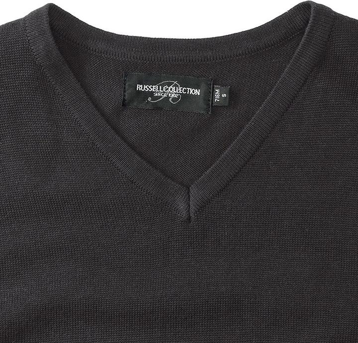 Actual product image Russell Collection knitted jumper with V-neckline (4XL)