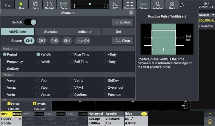 Actual product image Voltcraft DOV1004 Digital-Oszilloskop 100 MHz 4-Kanal 1.25 GSa/s 50 Mpts 12 Bit (CAT II, Oscilloscope)