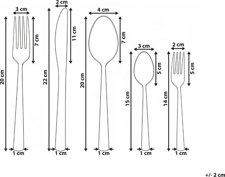 Image du produit Beliani Penne (60 pcs, Set de couverts)