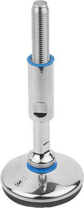 Kipp Piedino di livellamento K1303, acciaio inox, forma A