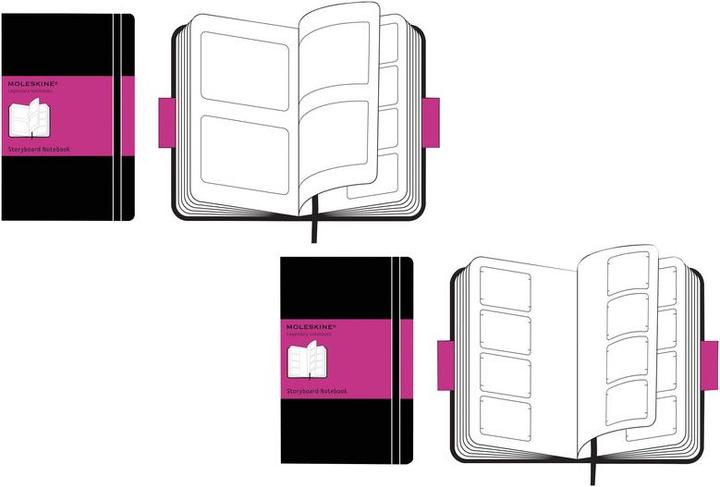 Immagine prodotto Moleskine Quaderno Storyboard creativo (A5, Rigatura speciale, Copertina rigida)