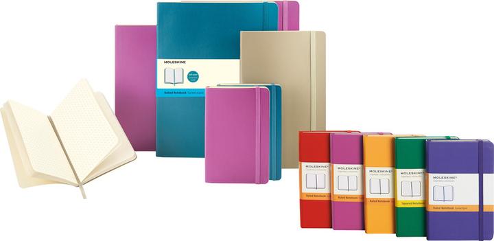 Produktbild Moleskine Notizbuch klassisch farbig