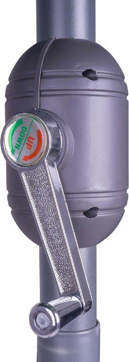 Actual product image VCM Sonnenschirm 2,90m Grün mit Kurbel neigbar wasserabweisend UV Schutz 50+