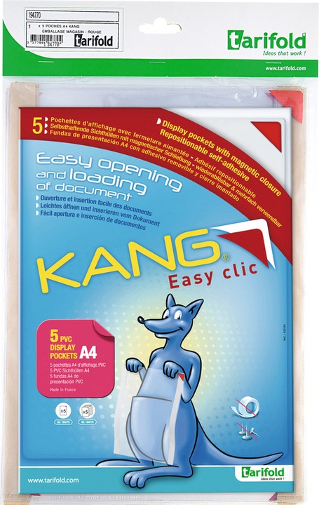 Immagine prodotto Tarifold Borse autoadesive Kang (A4, 5 x)