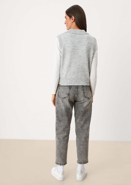 Produktbild s.Oliver Strickpullunder Pullunder mit Polokragen (44)