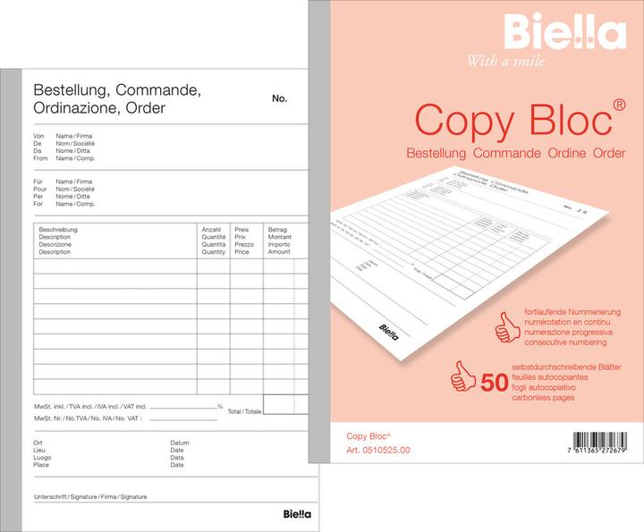 Actual product image Biella Copy pad Copy pad, A5 (100 x)