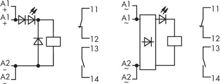 Actual product image Wago Plug-in relay 24 V/DC 6 A 1 NC