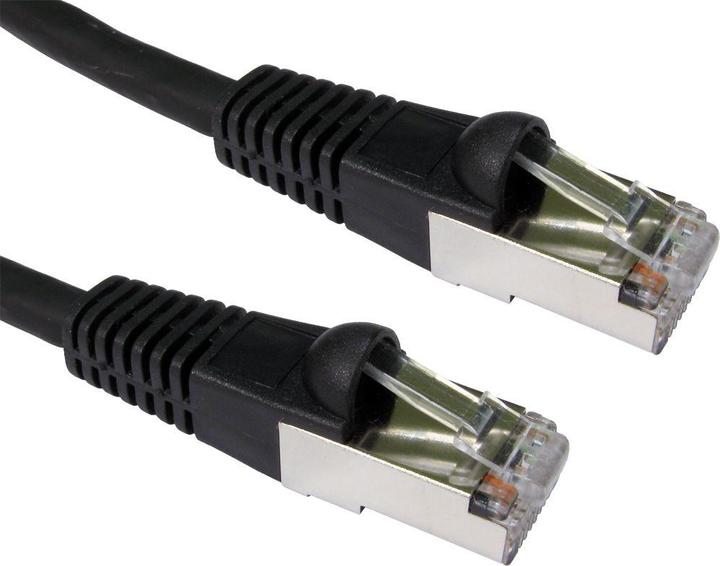 Actual product image Cables Direct 3m Cat6a Sstp-Lsoh Cable Black (3 m)