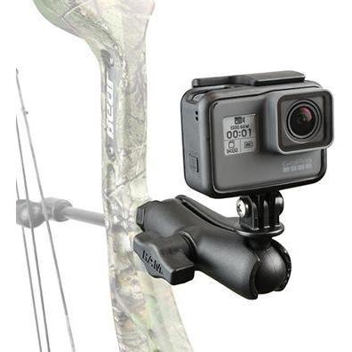 RAM Mounts RAM Bow-Cam Mount With Go, Action Cam Zubehör, Schwarz