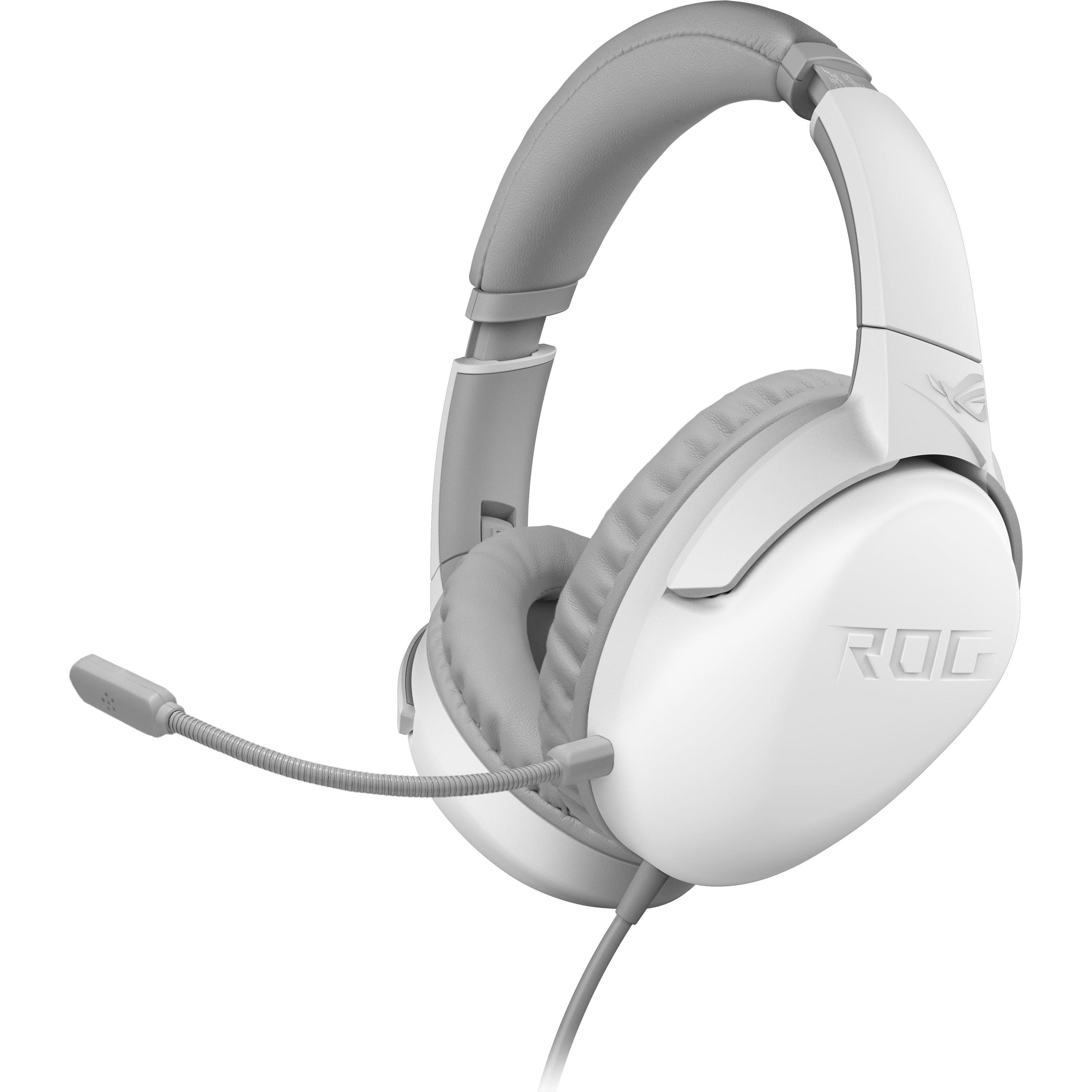 ASUS Headset ROG STRIX GO Core Moonlight Gaming Headset (Kabelgebunden), Gaming Headset, Weiss
