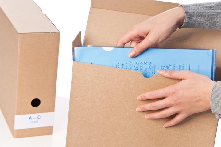 Image du produit Q-Connect Boîtes d'archives en carton ondulé fin (Spécial)