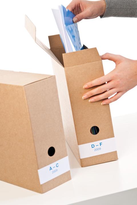 Image du produit Q-Connect Boîtes d'archives en carton ondulé fin (Spécial)
