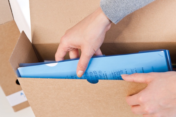 Image du produit Q-Connect Boîtes d'archives en carton ondulé fin (A4)