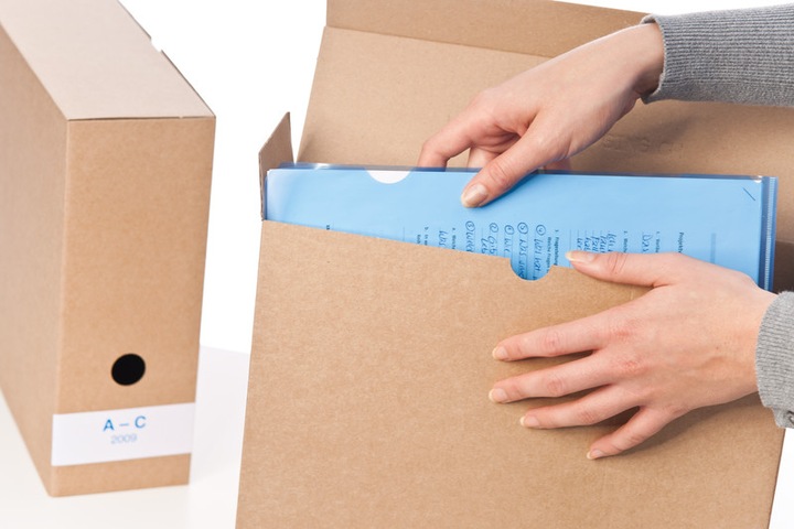 Image du produit Q-Connect Boîtes d'archives en carton ondulé fin (A4)