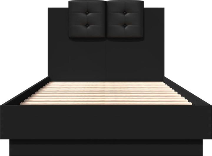 Actual product image VidaXL Bed frame with headboard (75 x 190 cm)