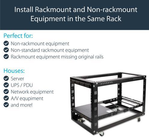 Actual product image StarTech Universal Server Rack Rails