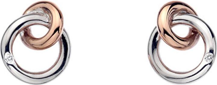 Actual product image Hot Diamonds Eternity stud earrings bicolor (Silver 925)