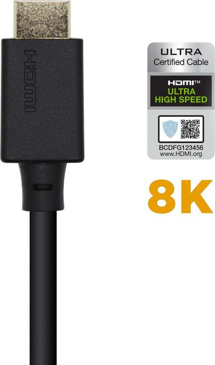 Produktbild Aisens A150-0421 HDMI-Kabel 1 m HDMI Typ A (Standard) Schwarz (1 m, HDMI, 2.1)
