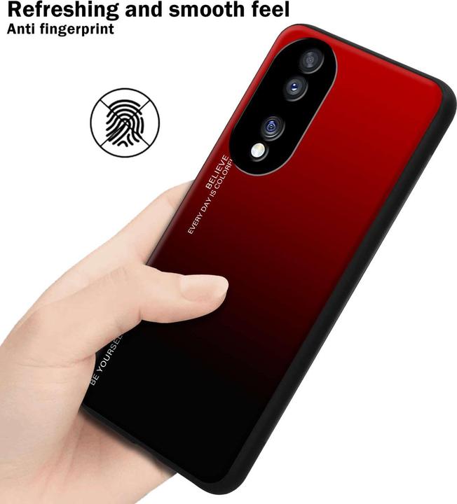 Image du produit Cadorabo Coque pour Honor 70 TPU 2 Farben Glas (LG F70)