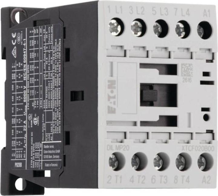 Image du produit Eaton Contacteur DILM,14kW,20A,4 pôles,230VAC