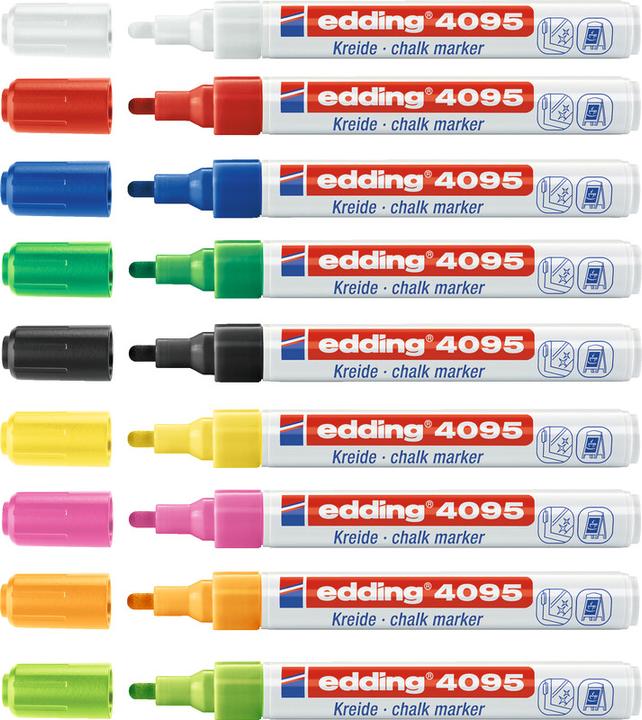 Produktbild Edding Kreide Marker 4095 (Green, 2 mm, 10 x)